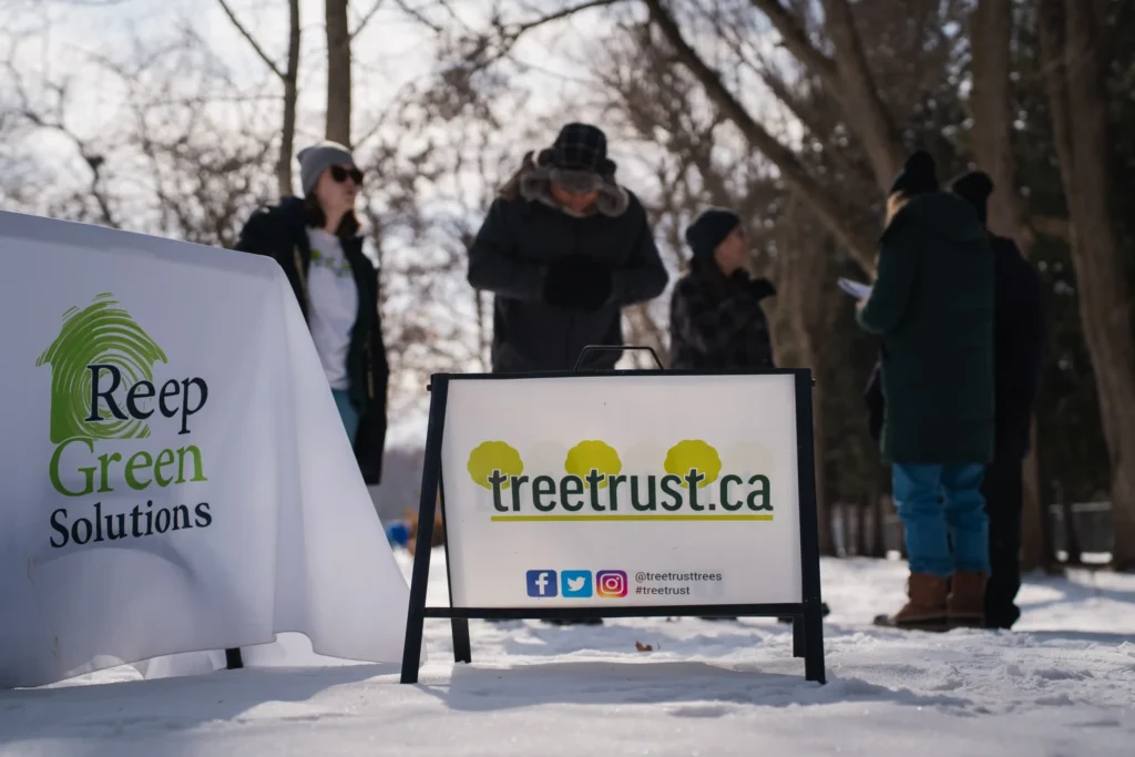 Signs for Reep Green Solutions and Tree Trust
